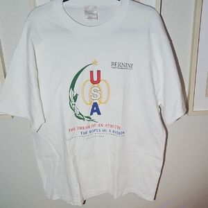 Bernini Vintage USA Atlanta 1996 Olympics Graphic T-Shirt